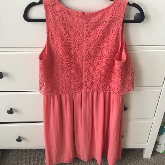 [LOFT] coral dress - Picture 2 of 5